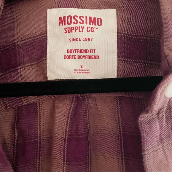 Mossimo Supply Co Boyfriend Fit Plaid Shirt Size Small - Picture 3 of 7